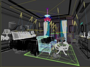 stylish bedroom complete 139 Modelo 3D