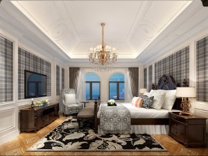 stylish bedroom complete 140 3D Model