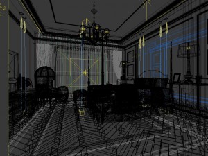 stylish bedroom complete 141 3D Модель