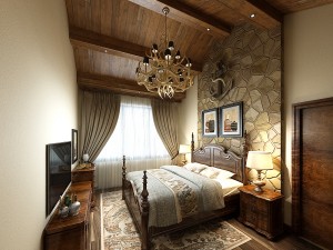 stylish bedroom complete 143 3D 모델