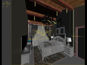 stylish bedroom complete 143 Modelo 3D