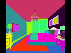 stylish bedroom complete 145 3D Model