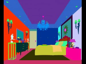 stylish bedroom complete 147 3D Model