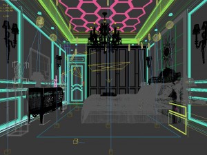 stylish bedroom complete 147 Modelo 3D