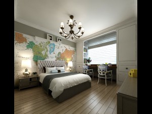 stylish bedroom complete 149 3D Model