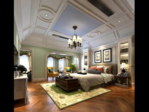 stylish bedroom complete 150 3D Модель