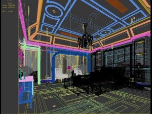 stylish bedroom complete 150 3D Модель