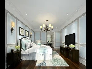세련된 침실 완성 151 3D 모델