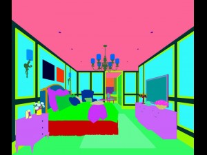 stylish bedroom complete 151 3D Модель