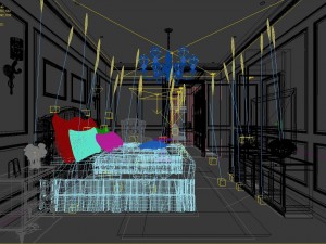 stylish bedroom complete 151 3D Модель
