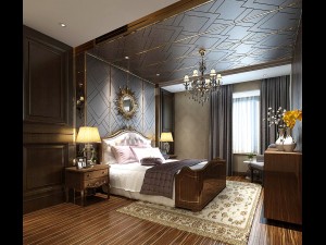 stylish bedroom complete 152 3D 模型