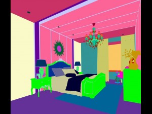 stylish bedroom complete 152 Modelo 3D