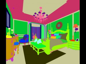 stylish bedroom complete 153 3D Model