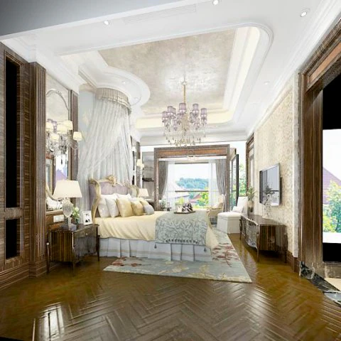 stylish bedroom complete 155 3D Model .c4d .max .obj .3ds .fbx .stl .blend 