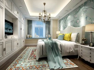 stylish bedroom complete 157 3D Model
