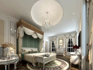 stylish bedroom complete 158 Model 3D