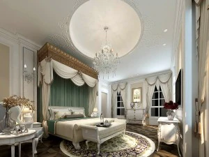 stylish bedroom complete 158 3D Model