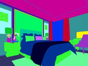 stylish bedroom complete 159 Modello 3D