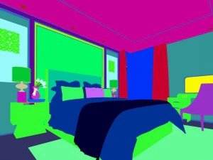 stylish bedroom complete 159 3D Model