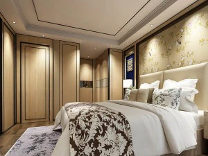 stylish bedroom complete 159 3D Model