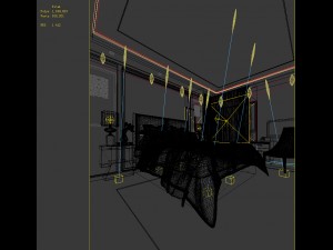 stylish bedroom complete 159 Modello 3D