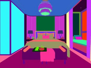 stylish bedroom complete 160 3D Model