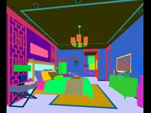 stylish bedroom complete 162 3D Model