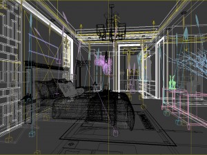 stylish bedroom complete 162 3D Модель