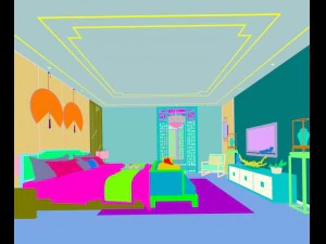 stylish bedroom complete 163 3D Model