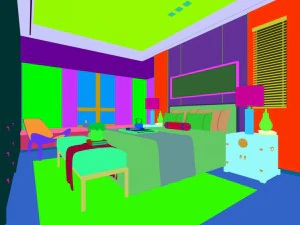 stylish bedroom complete 164 3D Model
