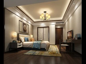 camera da letto elegante completa 165 Modello 3D