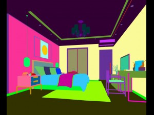 stylish bedroom complete 165 3Dモデル