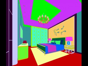 stylish bedroom complete 166 3D 模型