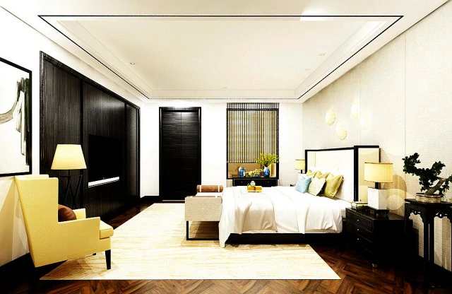 stylish bedroom complete 167 3D Model .c4d .max .obj .3ds .fbx .stl .blend 
