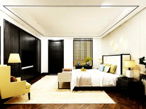 スタイリッシュなベッドルーム完成 167 3Dモデル