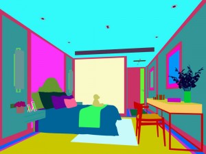 stylish bedroom complete 168 3D Model