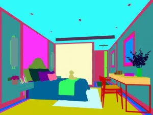 stylish bedroom complete 168 3D Model