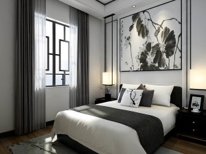 stylish bedroom complete 169 3D Model