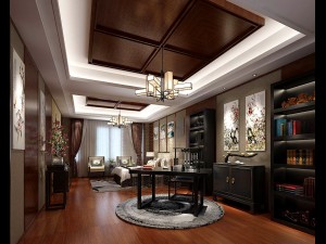 stylish bedroom complete 172 3D Model