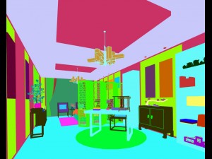 stylish bedroom complete 172 3D Model