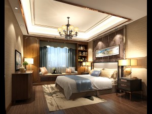 stylish bedroom complete 173 Modelo 3D