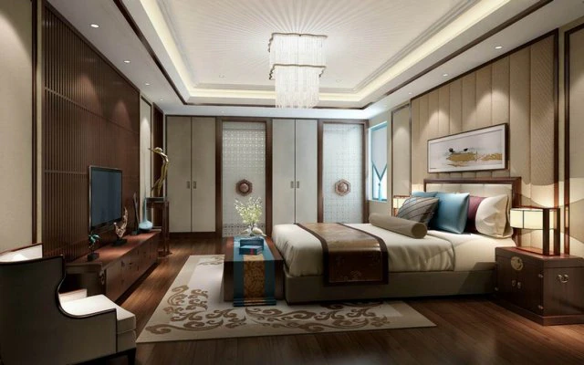 stylish bedroom complete 175 3D Model .c4d .max .obj .3ds .fbx .stl .blend 