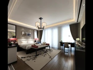 şık yatak odası komple 176 3D Model