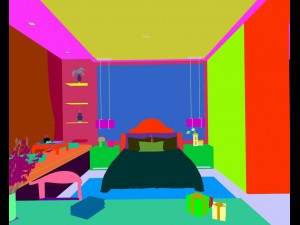 stylish bedroom complete 178 3D Model