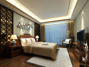 स्टाइलिश बेडरूम पूरा 179 3D मॉडल