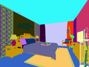stylish bedroom complete 179 3D Model