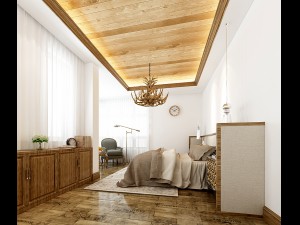 stylish bedroom complete 183 3D Model