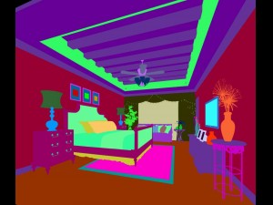 stylish bedroom complete 184 3D Model