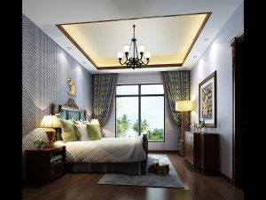stylish bedroom complete 186 3D Model