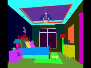 stylish bedroom complete 186 3D Model